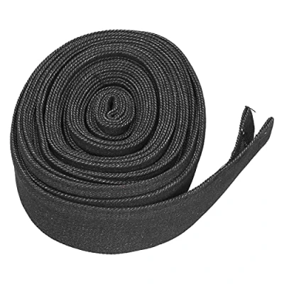 Image of 1&quot; 24.6FT Cable Sleeve Cover Nylon Abrasion Resistant Braided Management Fit for Wiring Harness Protection