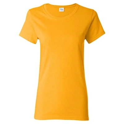 Image of Gildan Ladies/Womens Heavy Cotton Missy Fit Short Sleeve T Shirt (L) (Black)