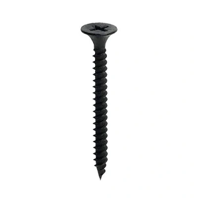 Image of Drywall FINE Black Bugle Head Threaded Screws Drylining Wood Framework Studding (100, 3.5 x 55mm)