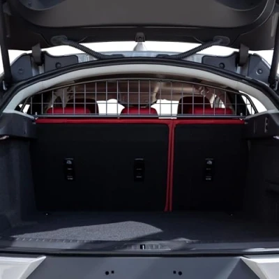 Image of Travall Dog Guard compatible with Jaguar I Pace (2018 Current) Vehicle Specific Boot Tailored Fit Luggage Pet Barrier Separator Heavy Duty Powder Coated Steel
