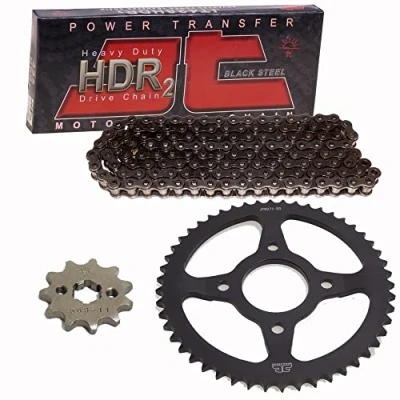 Image of Chain Set Suitable for Honda CBR 125 R 04 10 JT 428 HDR 124 Open 15/42