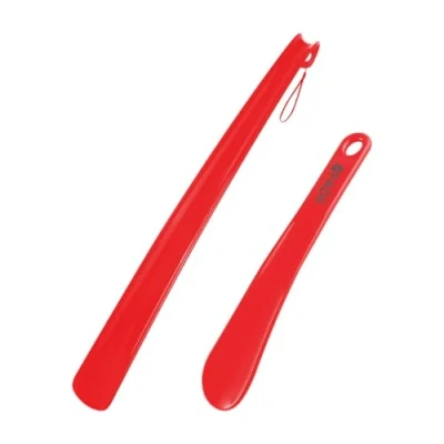 Image of FADII Shoe Horn Long Handled 45cm+22cm Plastic Shoehorn for Men, Women with Comfort Grip Horns Flexible Extra Elderly