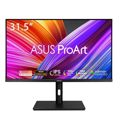 Image of ASUS ProArt Display PA328QV Professional Monitor 31.5 inch, IPS, WQHD (2560 x 1440), 100% sRGB, Rec.709, Color Accuracy ΔE &lt; 2, Calman Verified, Ergonomic, Black