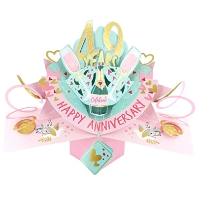 Image of 49 Years Happy 49th Anniversary Pop Up Greeting Card Love Kate&#039;s 3D Cards POP216MC49