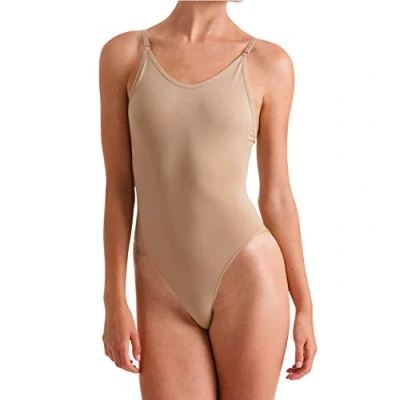 Image of Silky Womens/Ladies Dance Seamless Low Back Leotard (1 Garment) (Large) (Nude)