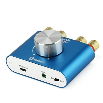 Image of DollaTek TPA3110 30W*2 Two Channel Mini Stereo Audio Wireless Bluetooth Amplifier Digital Signal Power AMP for Tablet PC Smartphone Laptops ect Blue