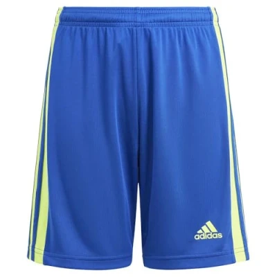Image of adidas Boy&#039;s Squadra 21 Shorts, Team Royal Blue/Team Solar Yellow/Team Blue, 5 6 Years