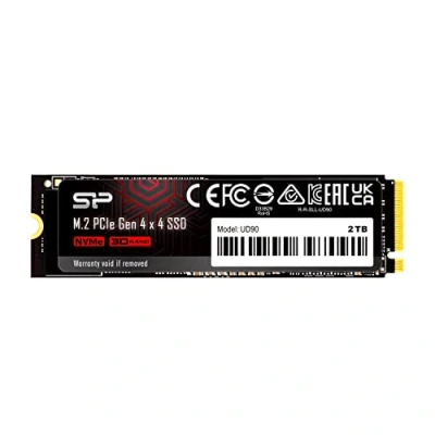 Image of Silicon Power 2TB UD90 NVMe 4.0 Gen4 PCIe M.2 SSD R/W up to 5,000/4,800 MB/s (SP02KGBP44UD9005)