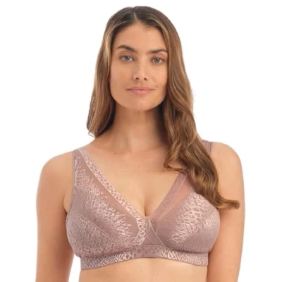 Image of Fantasie Women&#039;s Envisage Non Wired Bralette Bra, Opaque, Taupe, M