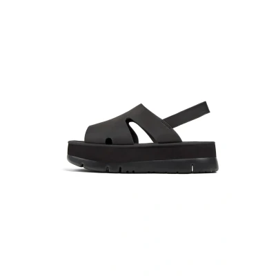 Image of Camper Platform sandals, Women&#039;s, Size: 7, Black Textile