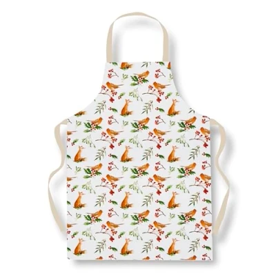 Image of Cooksmart British Designed Christmas Apron Aprons For Women &amp; Men Cooking All Types Of Kitchens A Winters Tale (PVC)