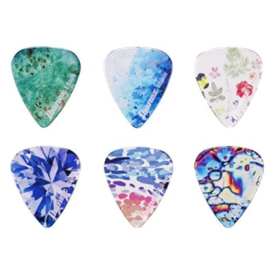 Image of IBANEZ KALEIDO Series Picks Copolyester Material Heavy / 6 Piece Set (PCP14H C1)