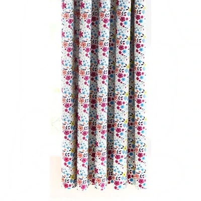 Image of Bedlam Joy Blackout Lined Eyelet Curtains 66&quot; Width x 54&quot; Drop (168 137cm) in Multicolour