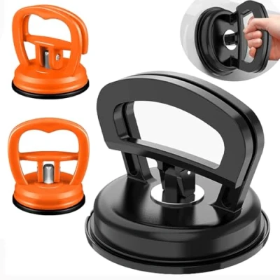 Image of COMBLU Car Dent Puller Kit, 3 Pack Suction Cups, Multi Functional Remover Tool Handle Lifter, Professional Tools for Cars Body,Glass,Screen,Tiles Lifting,Objects Moving