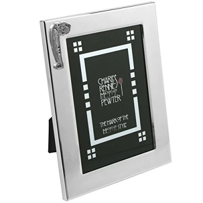 Image of English Pewter Company 6&quot; x 4&quot; Charles Rennie Mackintosh Silver Plated Photo Frame [CRM881]