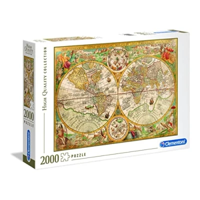 Image of Clementoni 32557.3 32557 Collection Ancient Map 2000 Pieces, Multi Colour