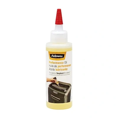 Image of Fellowes Shredder Oil for Micro Cut and Cross Paper Shredders, 120ml Lubricant