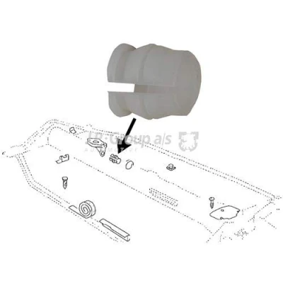 Image of 111701259A Bushing, selector /gear lever JP GROUP 8131500206 Plastic