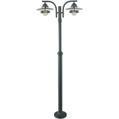 Image of Oslo Outdoor Twin Lamp Post, E27