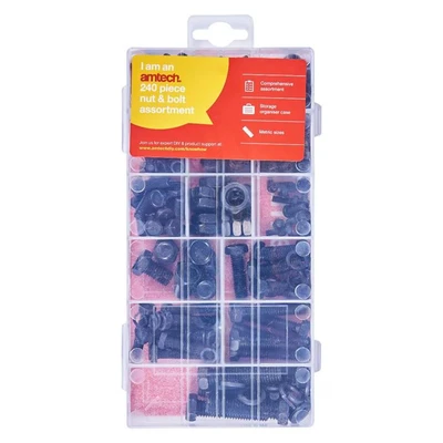 Image of Amtech S6230 240 Piece hex Head nut and Bolt Set