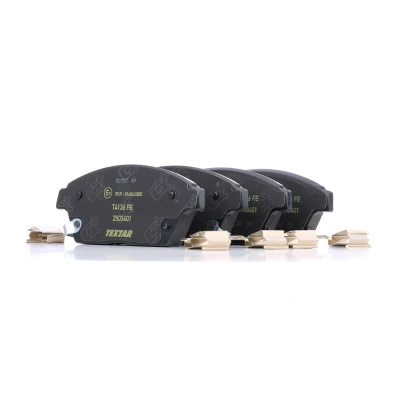 Image of 42793254 Brake pad set TEXTAR 2503401 with acoustic wear warning accessories VAUXHALL: Mokka / X, Astra Mk6, ZAFIRA Mk3, CHEVROLET: Orlando