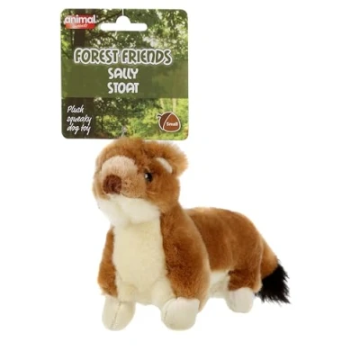 Image of Animal Instincts Forest Friends Plush Squeaky Dog Toy Soft Comfort Puppy Sally Stoat Small