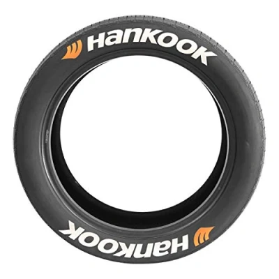 Image of Car Tire Stickers, 3D Decals Wheel Stickers Kits Universal Tyre Lettering Personalized Styling (Size B:HANKOOK)