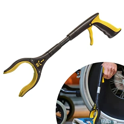 Image of The Helping Hand Company Handi Grip Mini Grabber Reacher 18&quot;/46cm. Short Picker Upper Ideal for Wheelchair Users, Children, Elderly, Recovering from Surgery, Litter Children