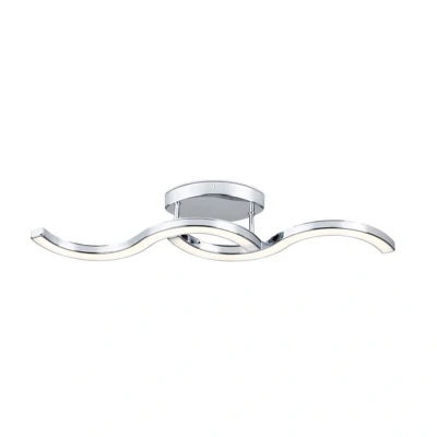 Image of Bezier Integrated Led Semi Flush Light Chrome