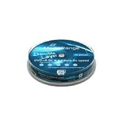 Image of MediaRange 10 x DVD + R DL 8.5 GB (240 min.) 8X spindle Mediar Cake Box Double Layer 8.5GB CB MR466