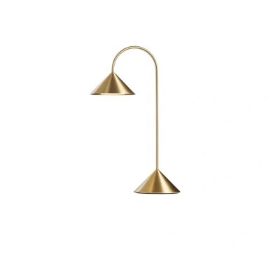 Image of FRANDSEN LED table lamp Grasp, brass coloured, height 47 cm