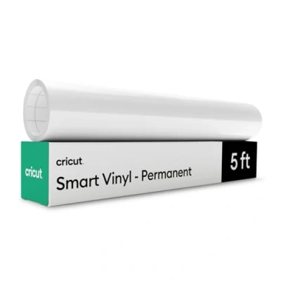 Image of Cricut Smart Vinyl Permanent, White, 13 in x 5 ft Bulk (1)