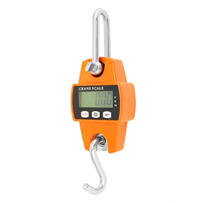 Image of QWORK® Digital Hanging Scale, 300KG / 660lb, Aluminum Luggage For Wharf Weighing, Steel Raw Materials, Fishing