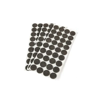 Image of Emuca Round self adhesive felt pads for furniture, brown colour, Ø20mm (0,7 inch), Set of 150
