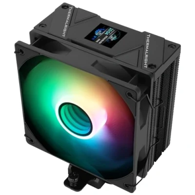 Image of Thermalright Assassin Spirit 120 Vision ARGB Black CPU Cooler, Computer Heatsink Cooler 4 Heat Pipes,PC Display Screen Cooling with 1.54in,240*240 Resolving Power,for AM4/AM5 and LGA1700/1851/115X