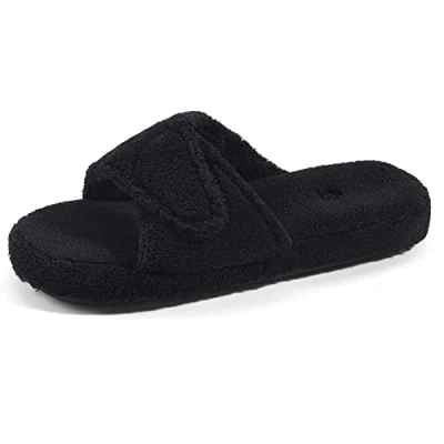 Image of Acorn Women&#039;s Spa II Slide Slipper, Black, Medium/6.5 7.5 M US