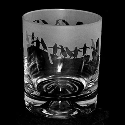 Image of Milford Collection Animo Glass Penguin Whisky Tumbler