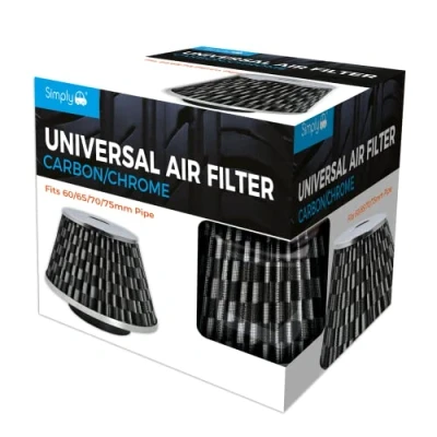 Image of 6x Simply Universal Chrome Front Carbon Mesh AFU01
