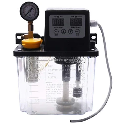 Image of 2L Lubricating Oil Pump Automatic Lubrication Lubricator with Pressure Gauge