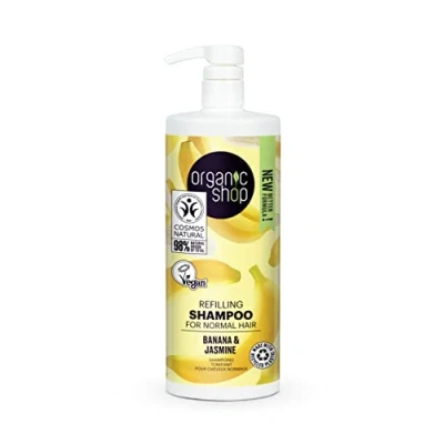 Image of Organic Shop Refilling Shampoo for Normal Hair Banana and Jasmine, 1000ml