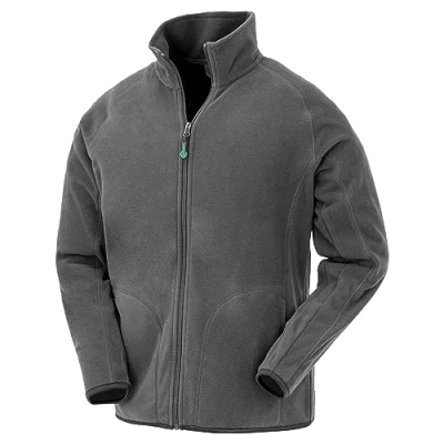 Image of Result Genuine Recycled Mens Microfleece Jacket (S) (Grey)