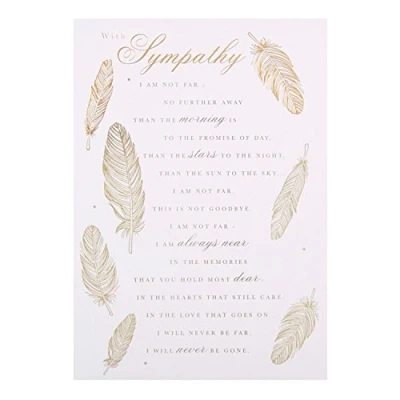 Image of Hallmark Sympathy Card &quot;Warm Thoughtss&quot; Medium [Old Model]