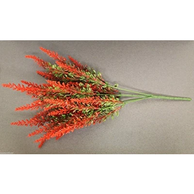 Image of Best Artificial Lavender Heather Spray (Red)