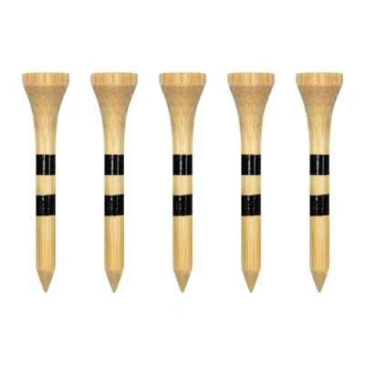 Image of Zivisk Bamboo Golf Tees 54mm 100 Count, 2 1/8 inch Small Wooden Natural Color