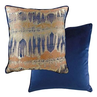 Image of Evans Lichfield Inca Feather Filled Cushion, Royal, 43 x 43cm