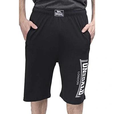 Image of Lonsdale Men&#039;s Jam Logo Athletic Shorts, Black (Schwarz), XL