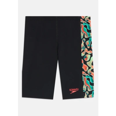 Image of Speedo Boys Digital Panel Jammer Swim Trunks Swimmers Red Size 15 16 Years