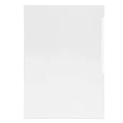 Image of Durable Transparent Document Pockets A3 Rigid Plastic Wallet with Thickness of 0.30 mm Pack 10 Clear