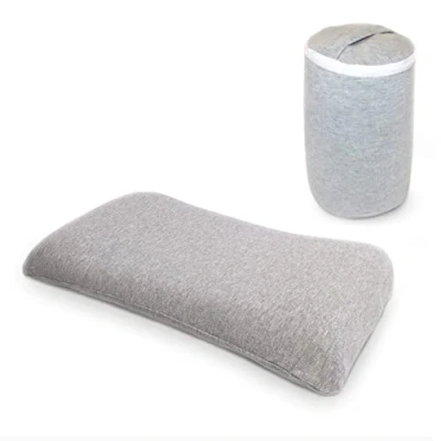Image of Cabin Max Memory Foam Travel Pillow Roll Up Including Carry Bag Suitable for Pilates and Yoga (Flat Pillow)