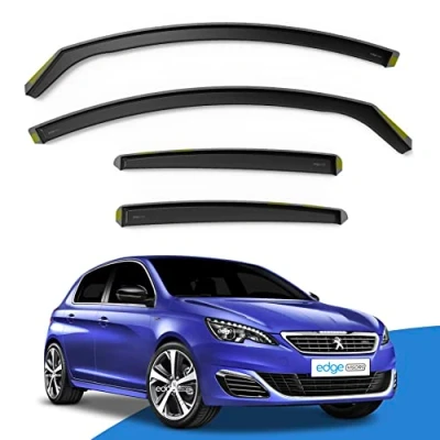 Image of EdgeVisors Wind Deflectors Set Fits: Peugeot 308 MK2 2013 2021 5 Door Hatchback 4pc